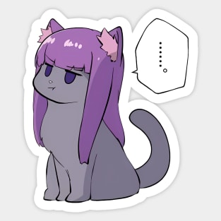 Cat Fern Sticker